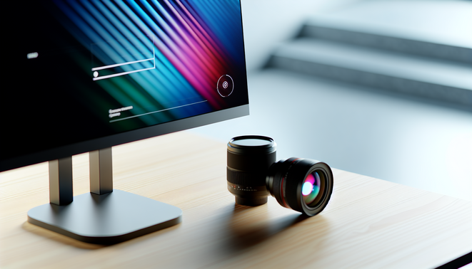 alt_text: A sleek digital interface on a modern desk, highlighting tech-driven holiday interactions.