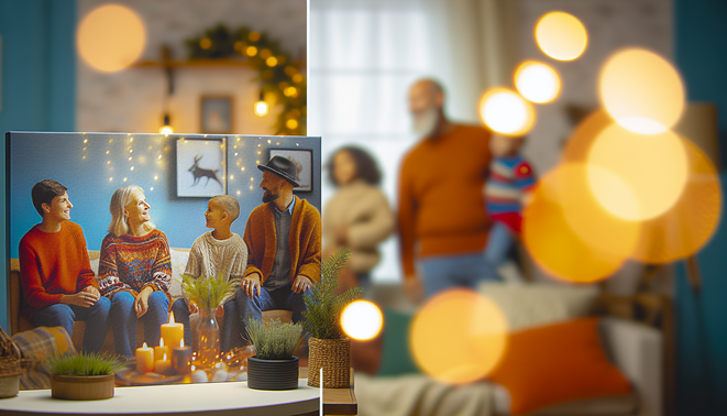 alt_text: A cozy, minimal space evoking introspection and warmth, reflecting family dynamics during holidays.