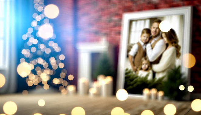 alt_text: A serene setting depicting warmth and reflection, symbolizing family connections during holidays.