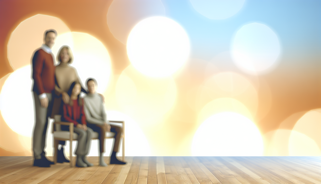 alt_text: A serene, minimalist scene evoking warmth and introspection during holiday family moments.